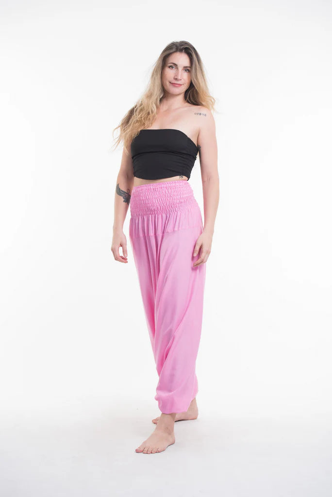 2-In-1 Jumpsuit/Harem Pants - Pink