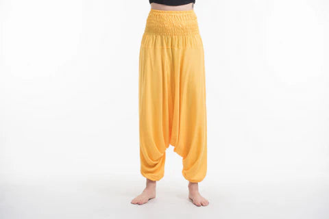 2-In-1 Jumpsuit/Harem Pants - Yellow
