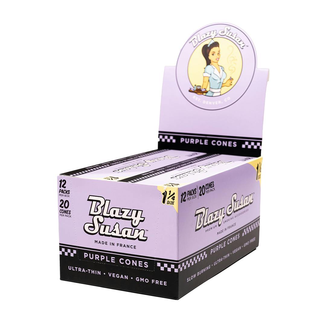 Blazy Susan Purple 1 1/4 Cones 20 Count Pack