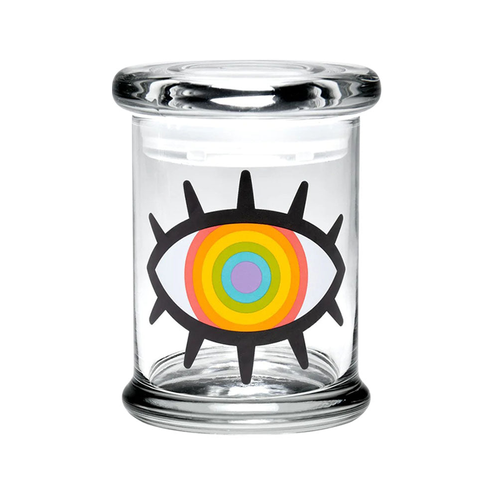 420 Science x Wokeface Pop Top Jar - Woke Rainbow Eye