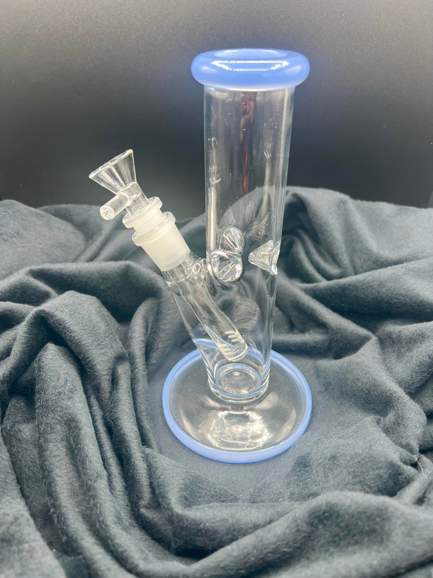 8" Straight Tube - Blue