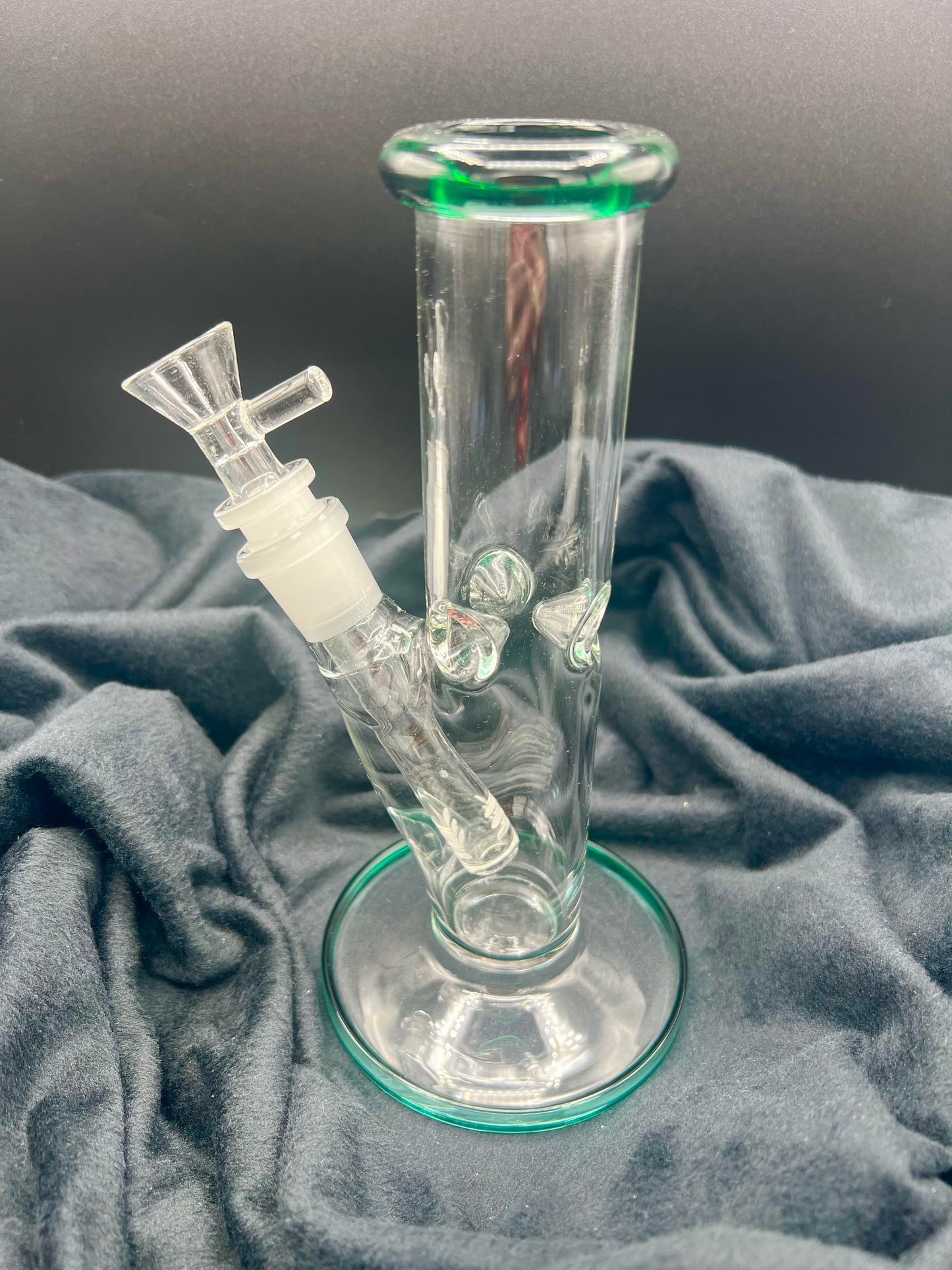 8" Straight Tube - Teal
