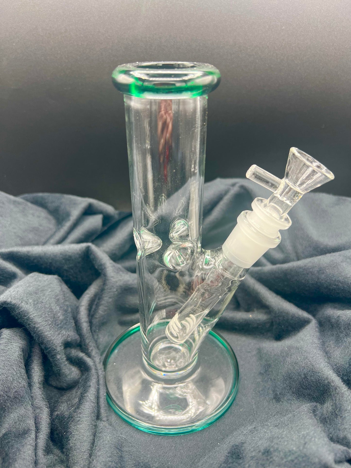 8" Straight Tube - Teal