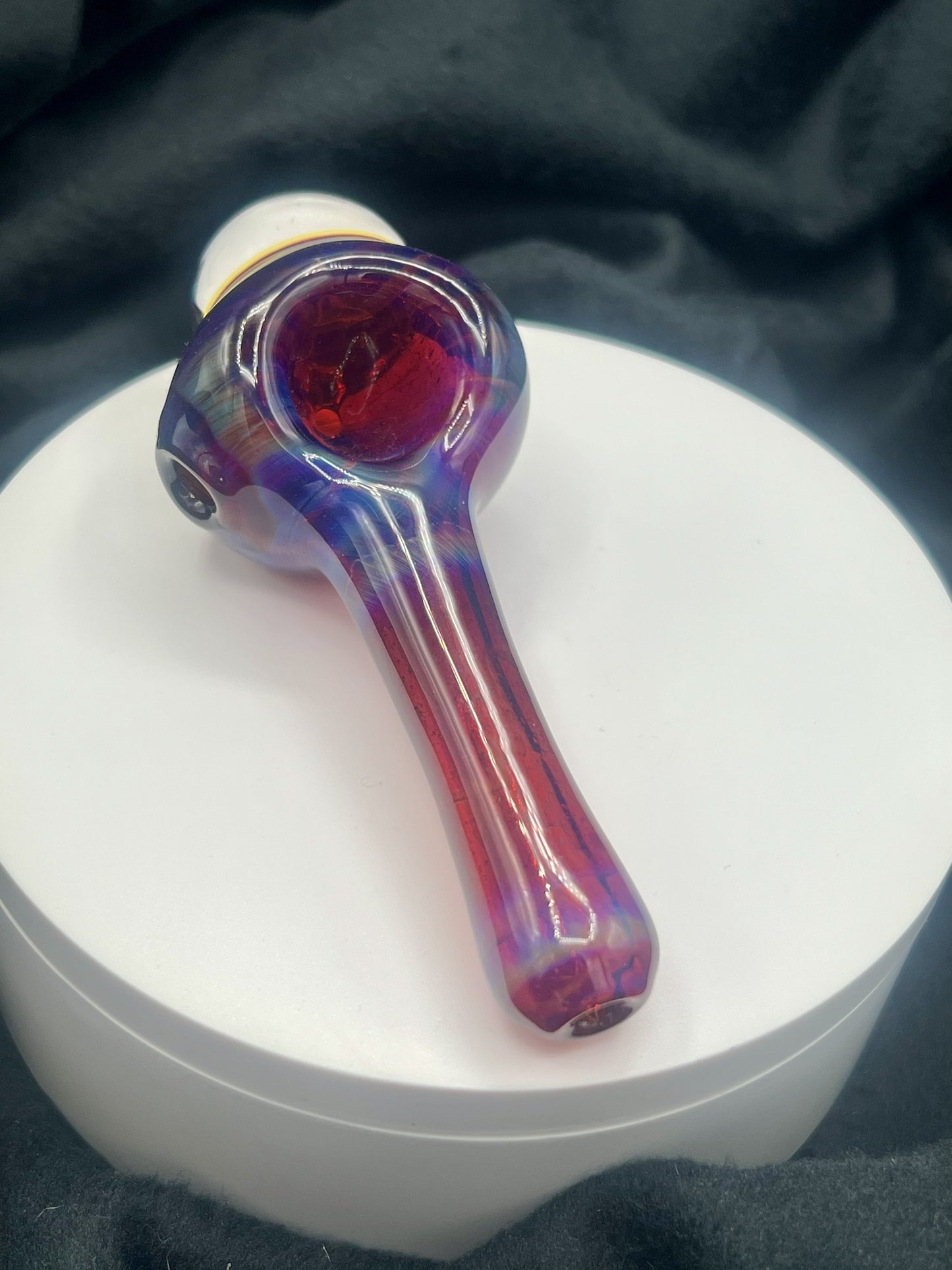 Amber Purple Galaxy Front Bowl