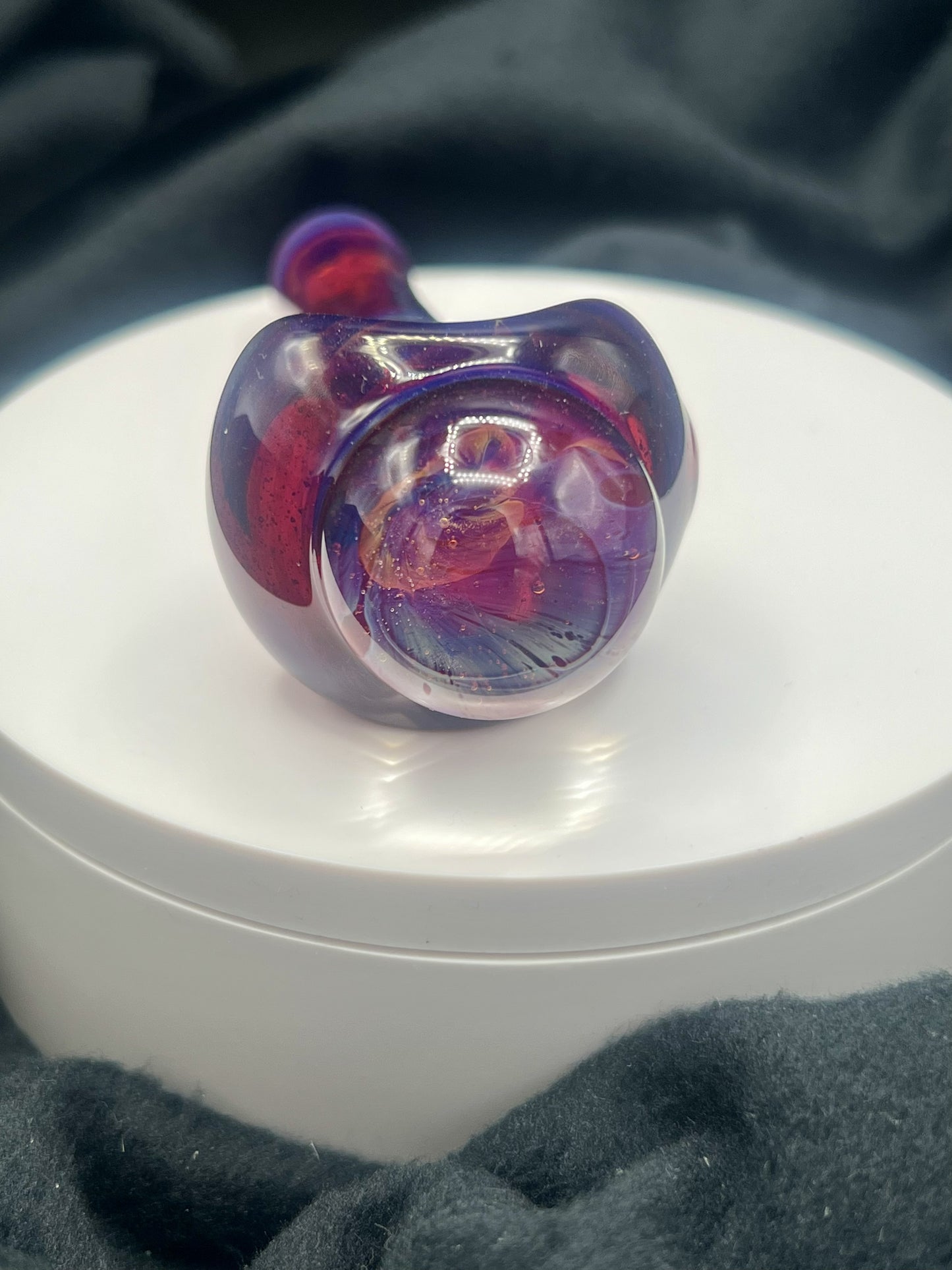 Amber Purple Galaxy Front Bowl