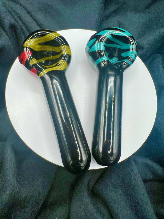 Black LUV Series Spoons by Jellyfish Glass