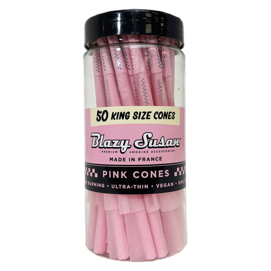 Blazy Susan Pink King Size Cones 50 Count Jar