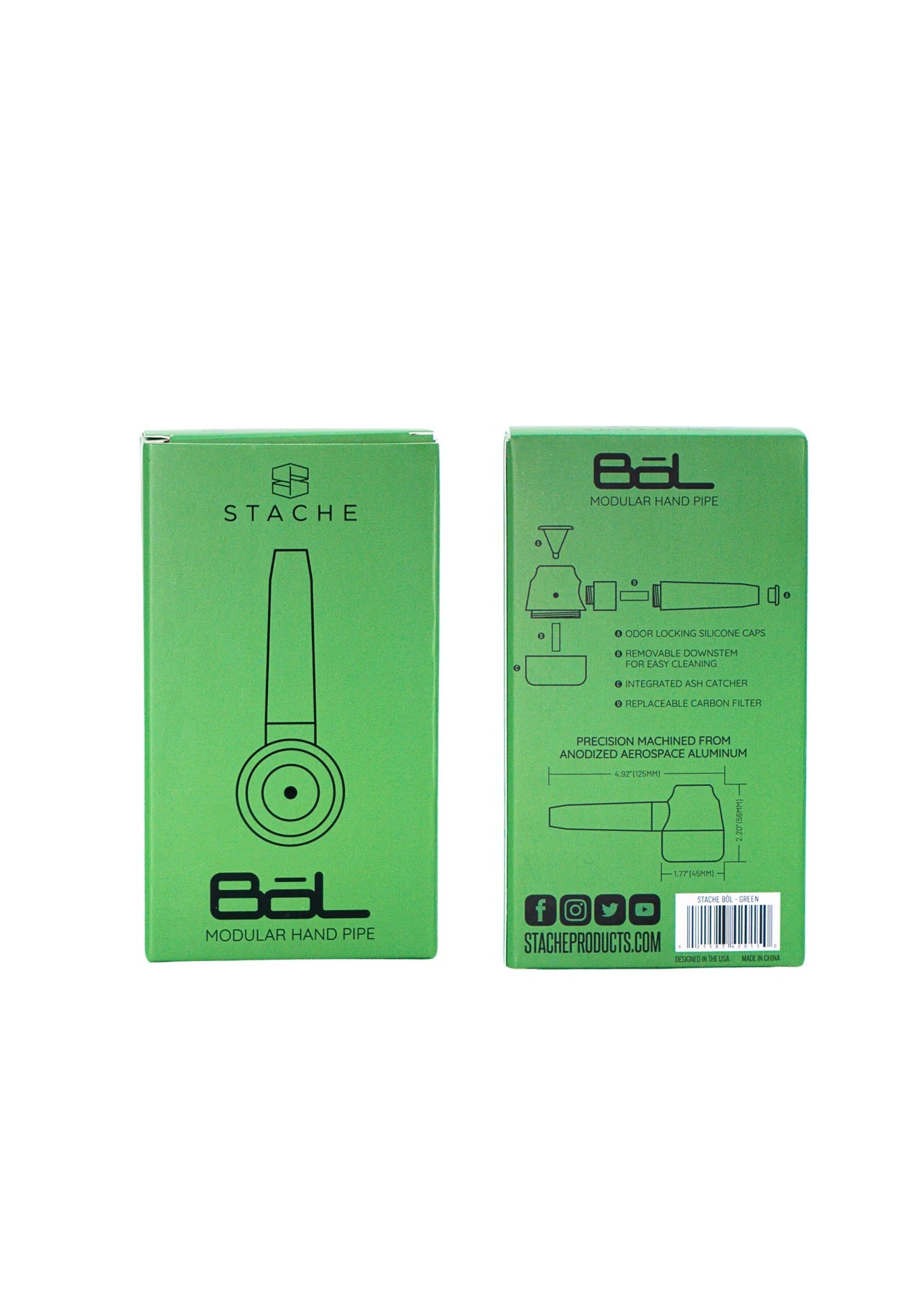Stache Bol Aluminum Handpipe