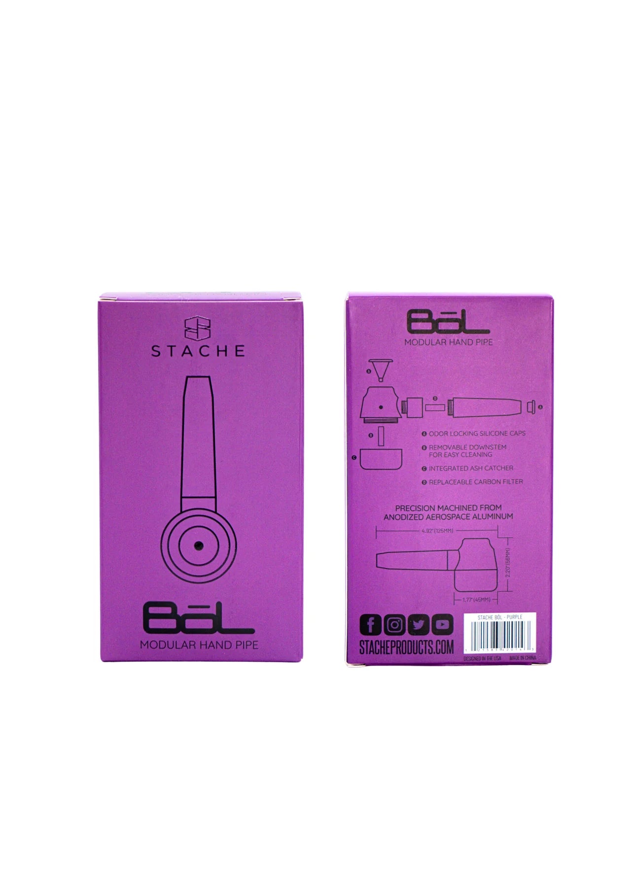 Stache Bol Aluminum Handpipe