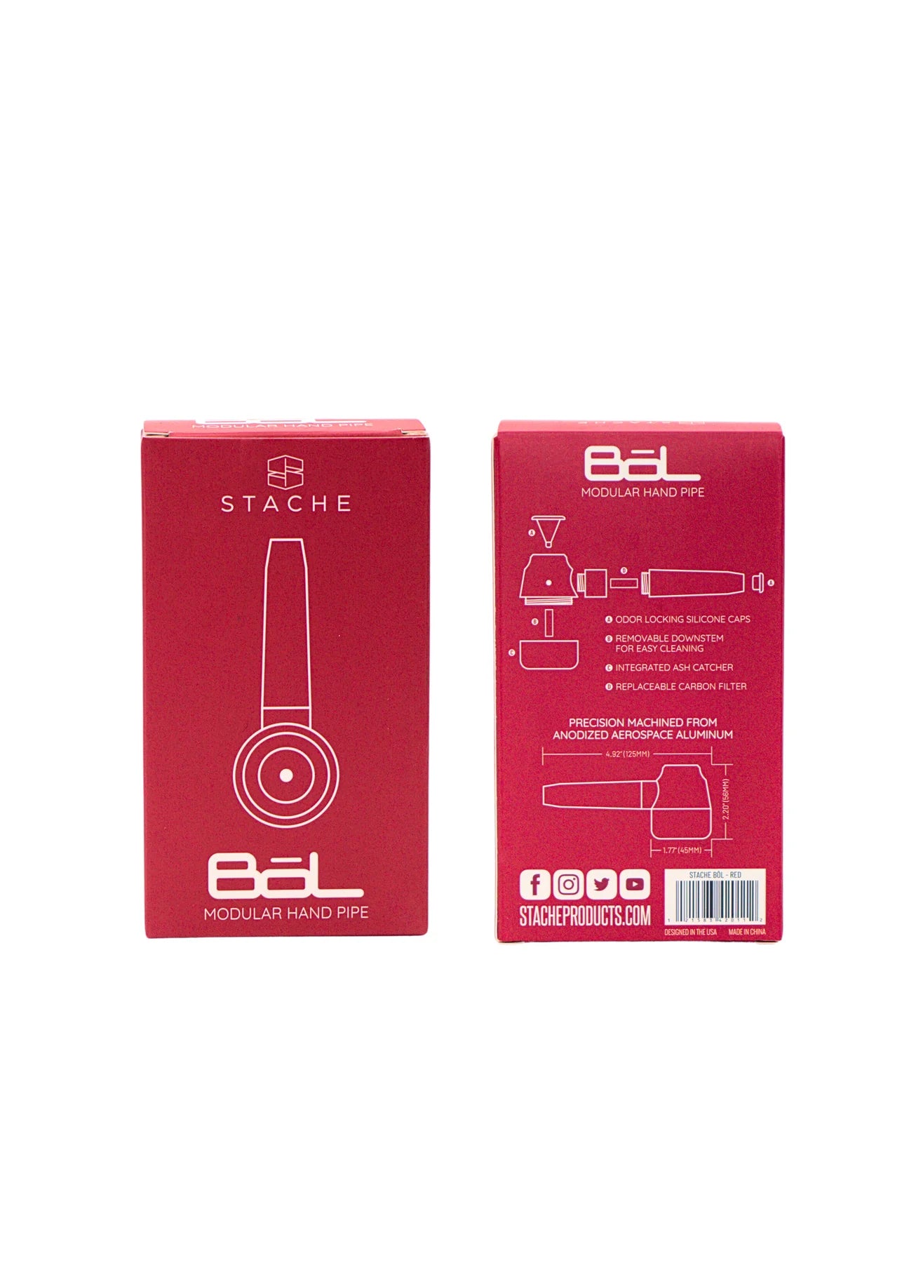 Stache Bol Aluminum Handpipe