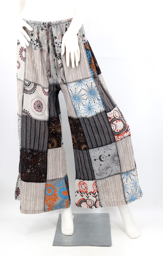 Celestial Palazzo Pants - Grey