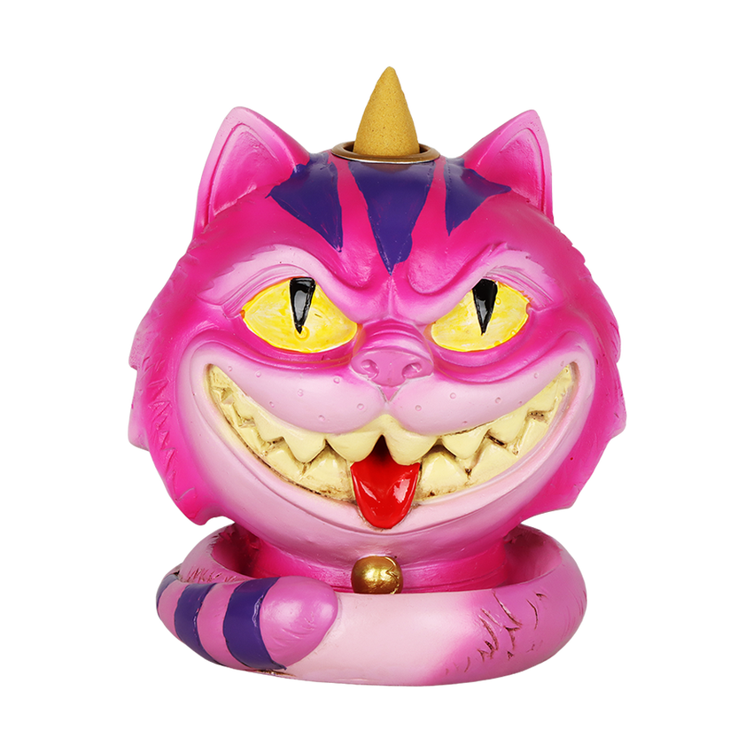 Grinning Cheshire Cat Backflow Incense Burner