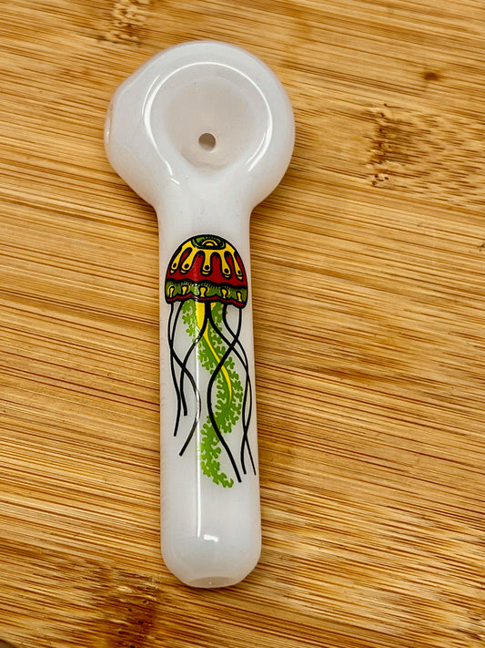 Jellyfish Glass Classic Rasta Spoon