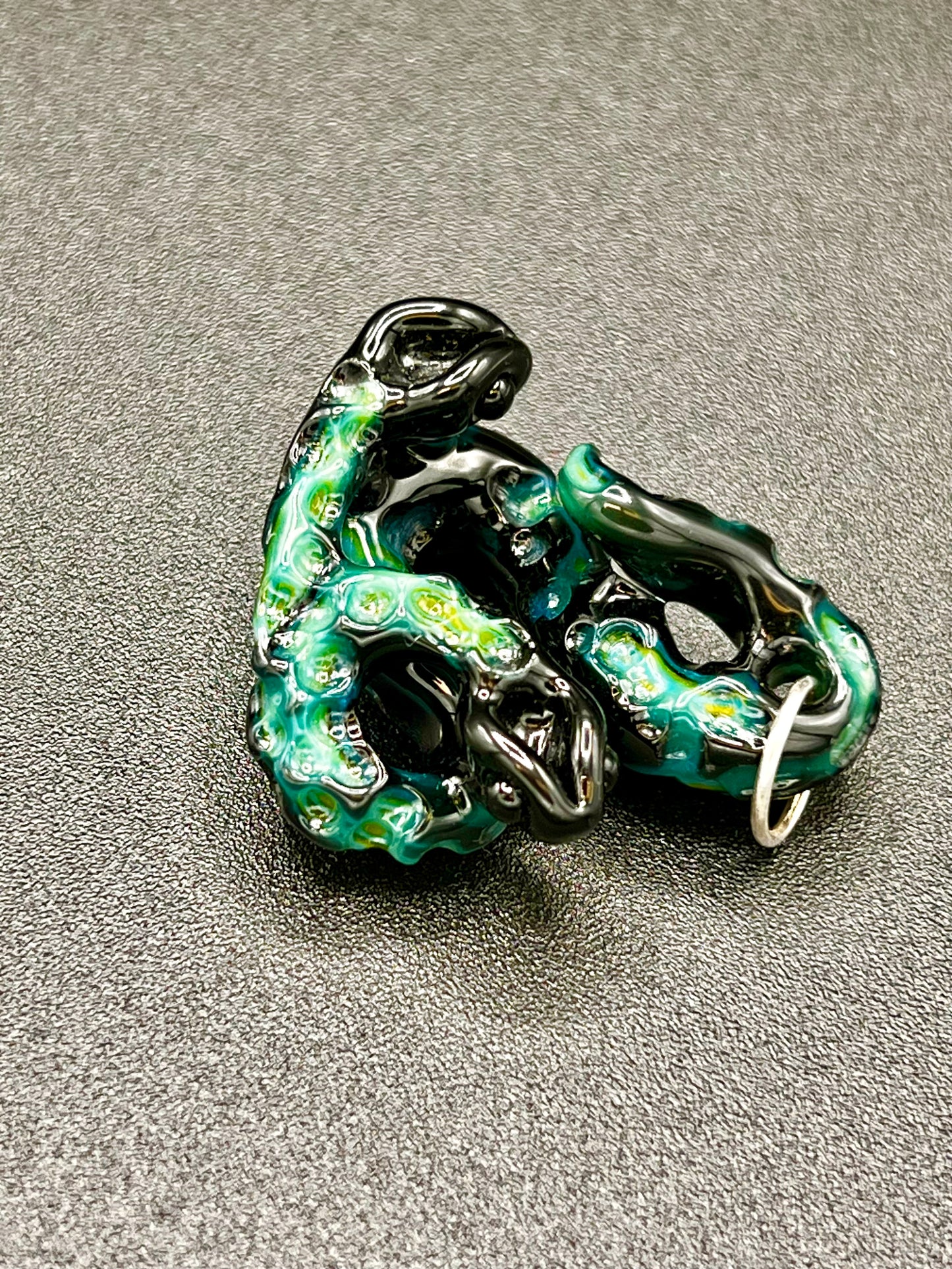 Gilyum Glass Cold Worked Python Pendant