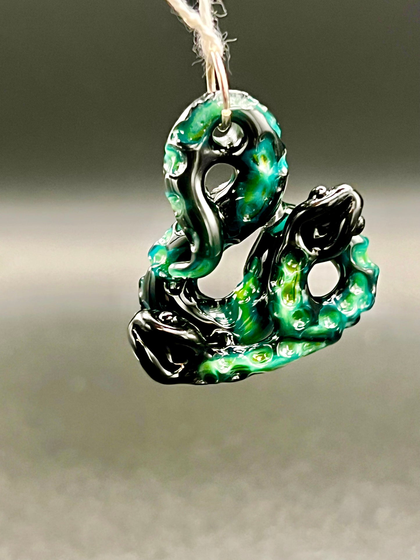 Gilyum Glass Cold Worked Python Pendant