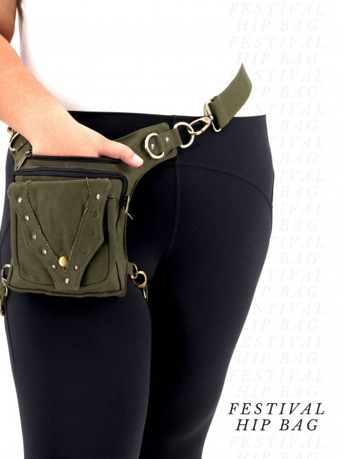 Himalaya Handmade Cotton Leg Belt Fanny Pack