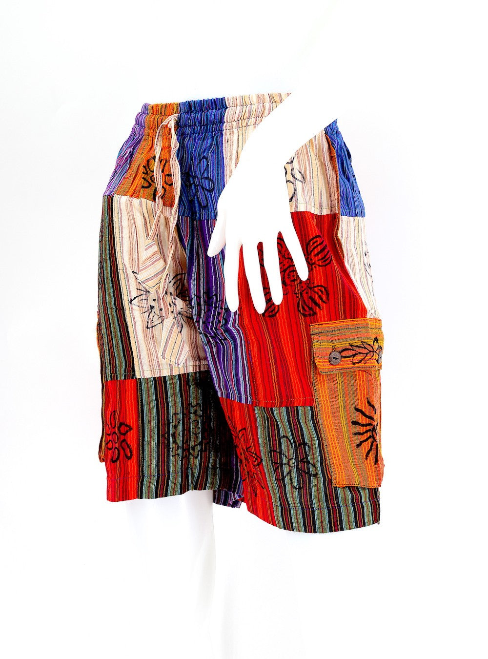 Himalaya Handmade Cotton Patchwork Shorts