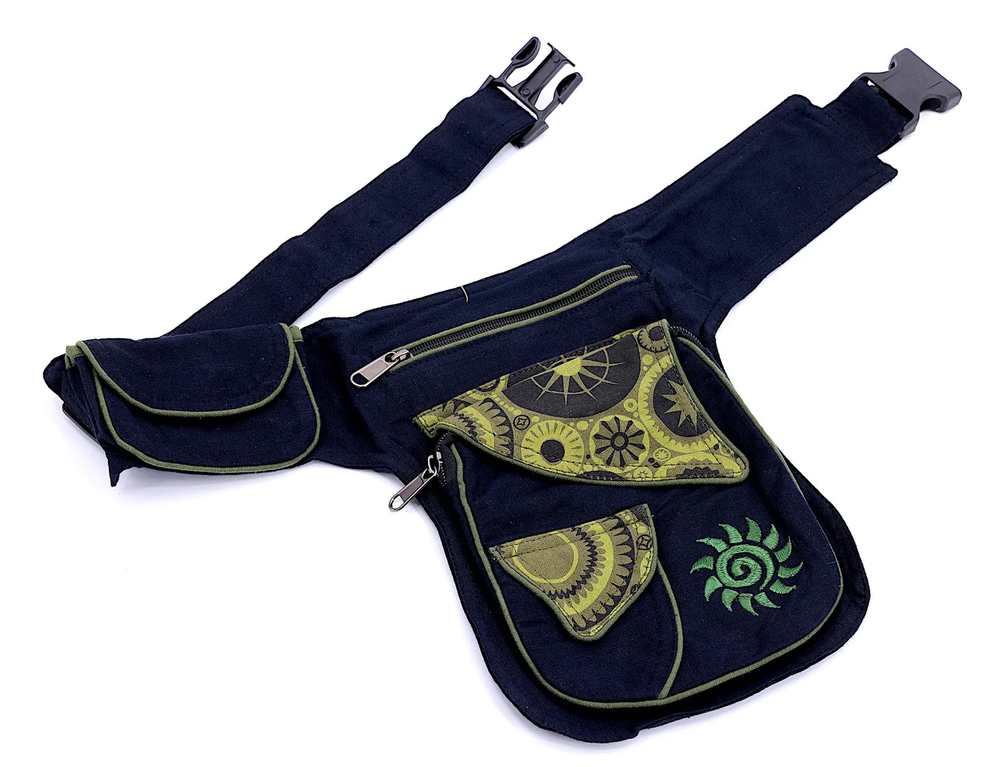 Himalaya Handmade Cotton Sun Embroidered Fanny Pack