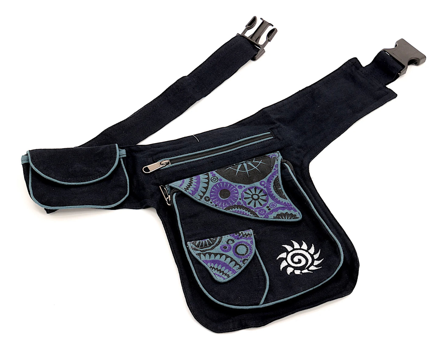 Himalaya Handmade Cotton Sun Embroidered Fanny Pack