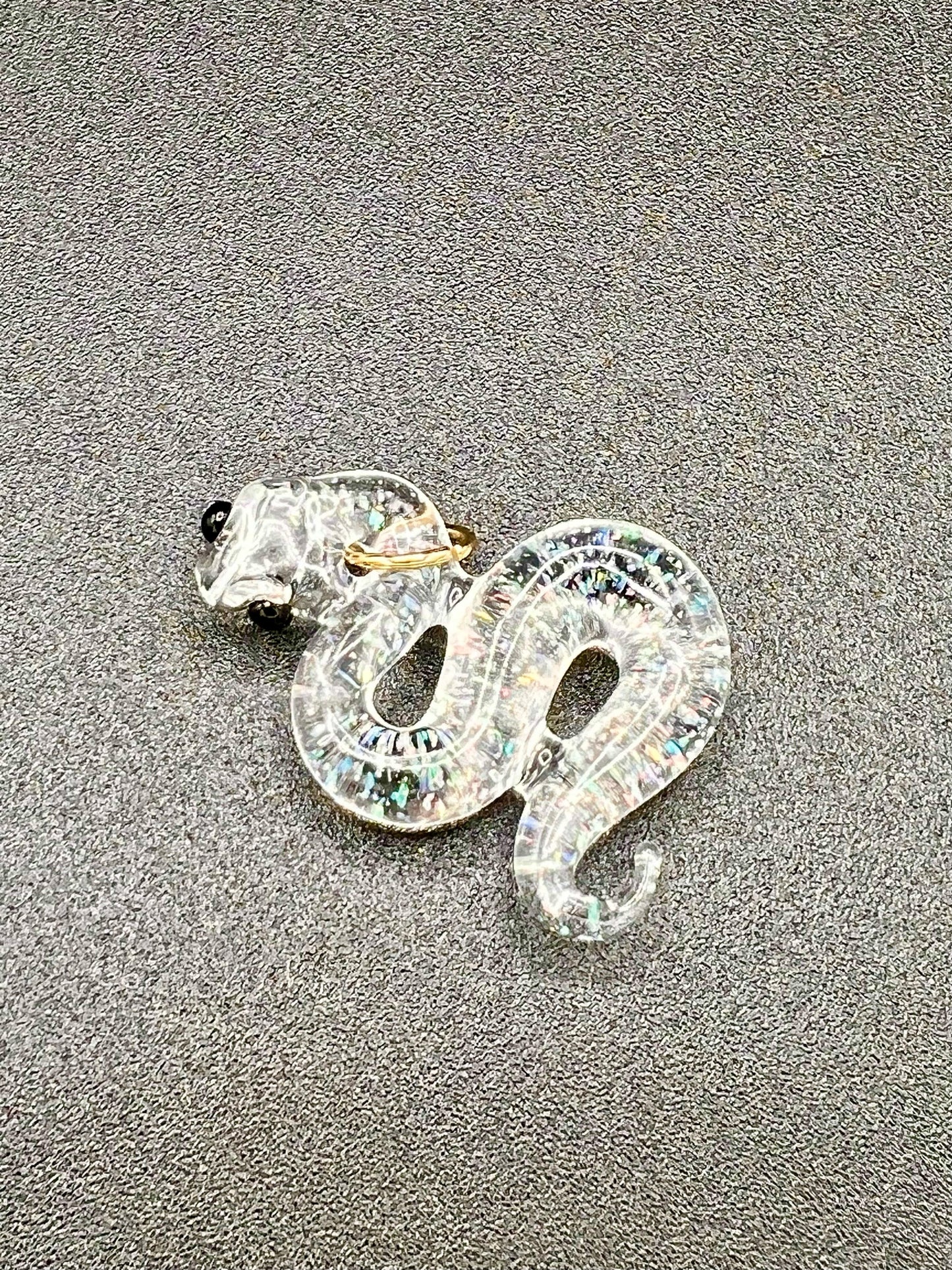 Gilyum Glass Cropal Python Pendant