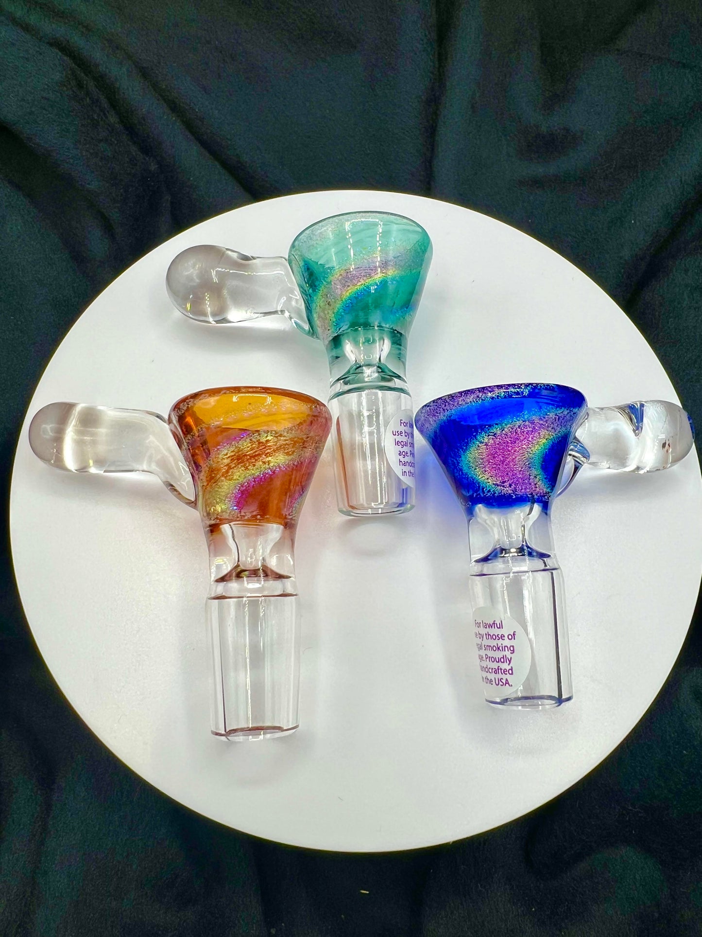 Dichro Funnel Snapper Slides by Jellyfish Glass