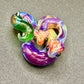 Gilyum Glass Double Headed Python Pendant