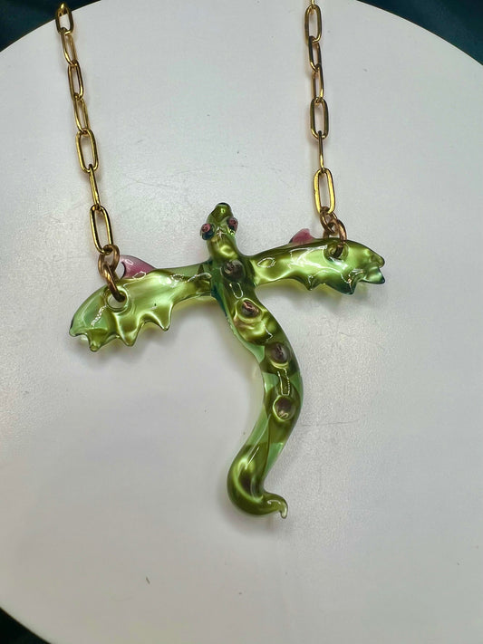 CraftedByFey Dragon Pendant #1