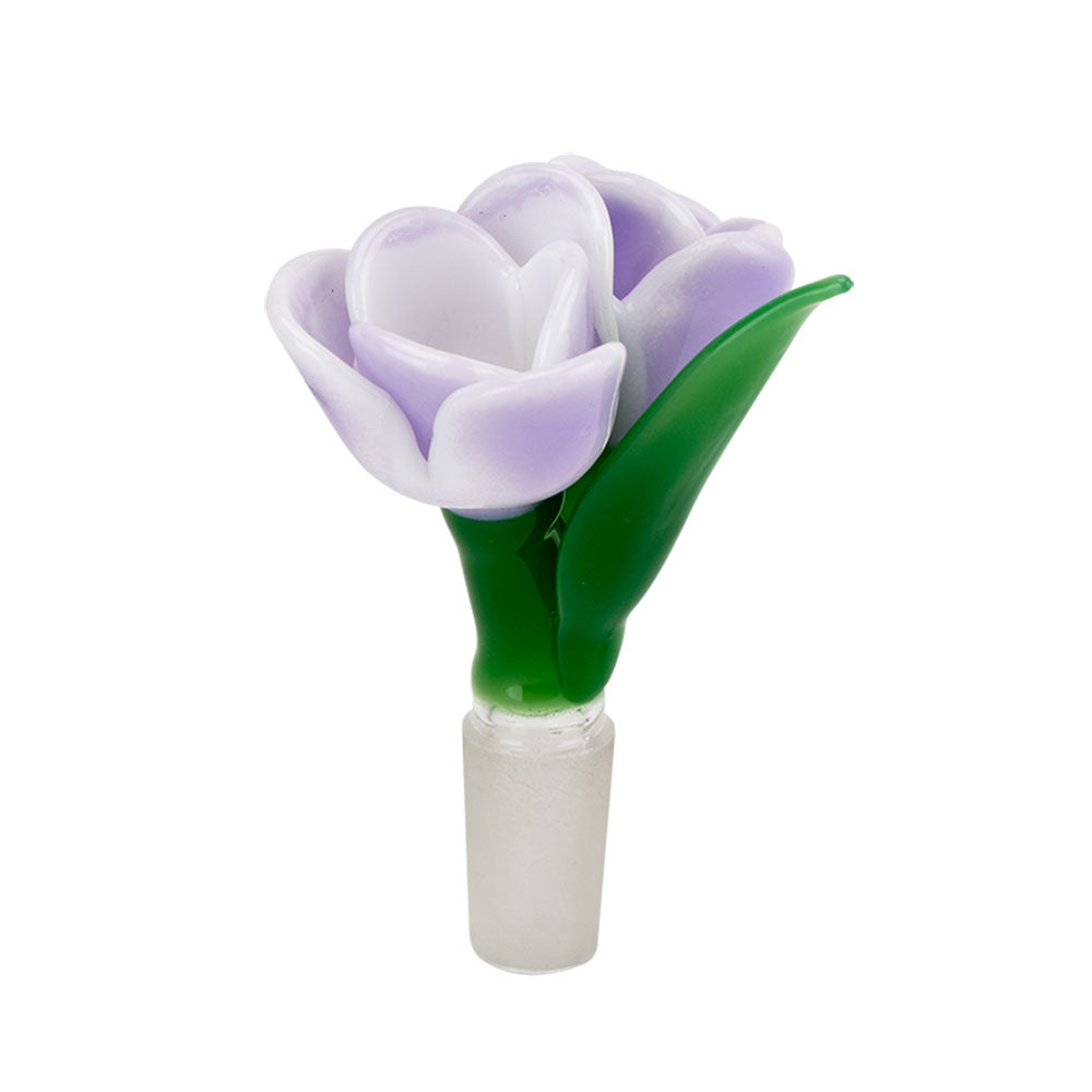 Empire Glassworks Lavender Tulip Double Bowl Slide