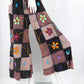 Floral Embroidered Bell Bottoms
