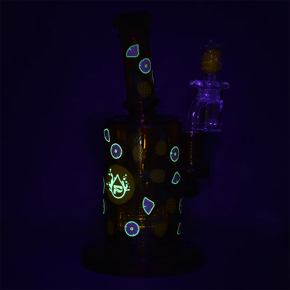 Pulsar Fruit Series Glow in the Dark Dab Rig Kit - Pineapple Express