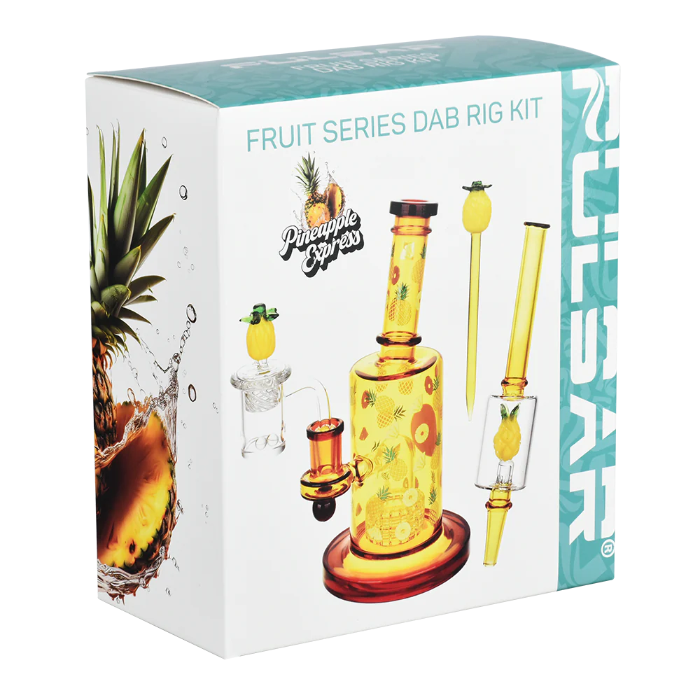 Pulsar Fruit Series Glow in the Dark Dab Rig Kit - Pineapple Express