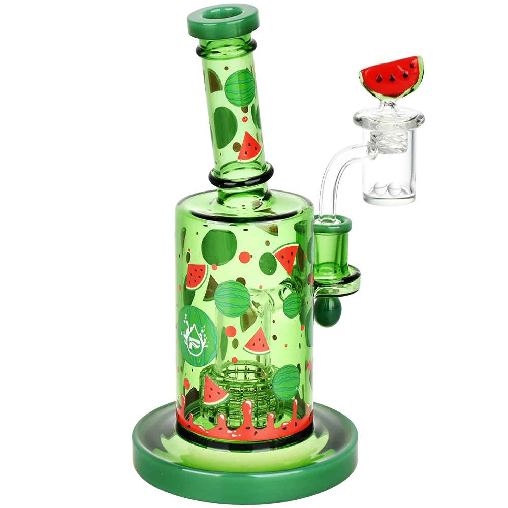 Pulsar Fruit Series Glow in the Dark Dab Rig Kit - Watermelon Zkittles