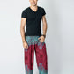 Geometric Mandalas Harem Pants - Red