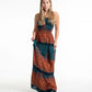 Geometric Mandalas Maxi Dress - Turquoise