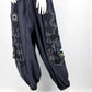 Geometric Mushroom Pants - BLK/GRY