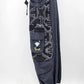 Geometric Mushroom Pants - BLK/GRY
