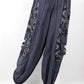 Geometric Mushroom Pants - BLK/GRY