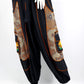Geometric Mushroom Pants - BLK/OR