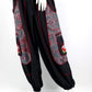 Geometric Mushroom Pants - BLK/RD