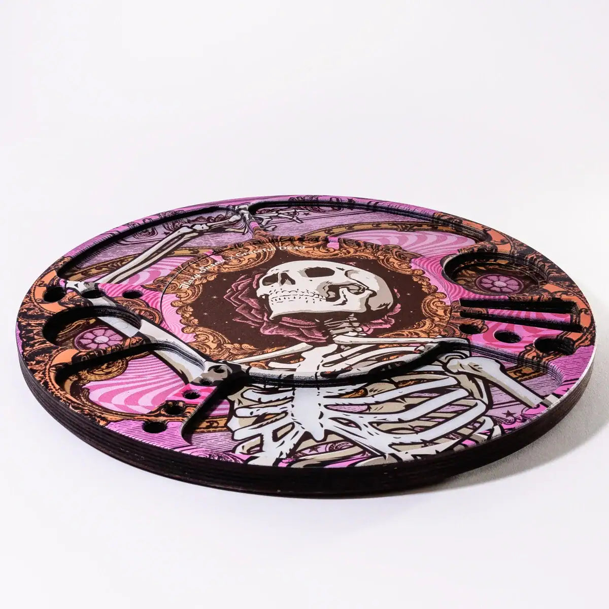 Blazy Susan Spinning Tray - Full Print Skeleton