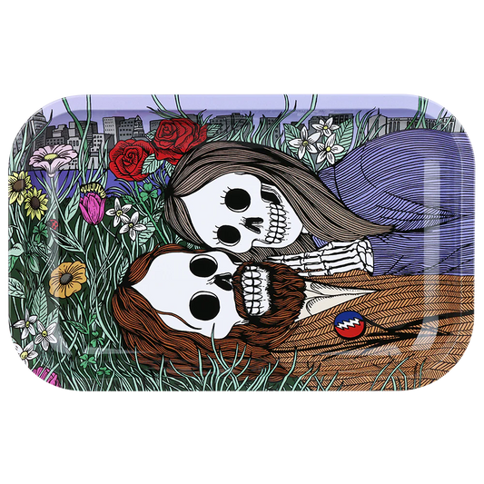 Grateful Dead x Pulsar 11 x 7 Rolling Tray - Flower Couple