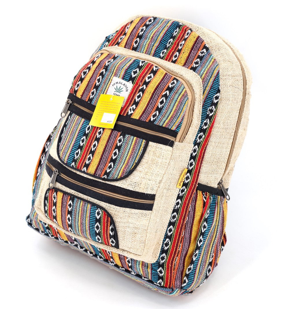 Hemp Backpack - 4-Pocket