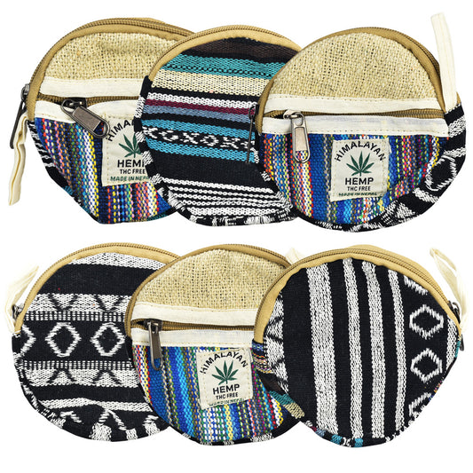 ThreadHeads Hemp Color Weave Coin Pouch