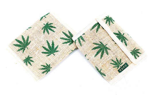Hemp Leaf Wallet by Himalaya Handmade