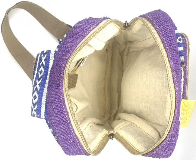 Himalaya Handmade Hemp Sling Backpack - Sloth