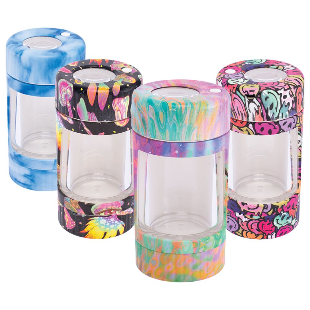 High5 Stash & Grind LED Storage Jar