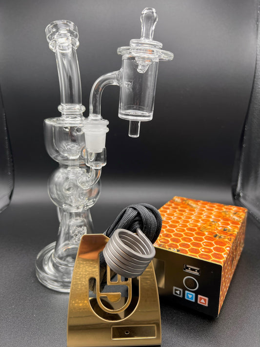 High Five LCD E-nail Quartz Banger & Rig Kit