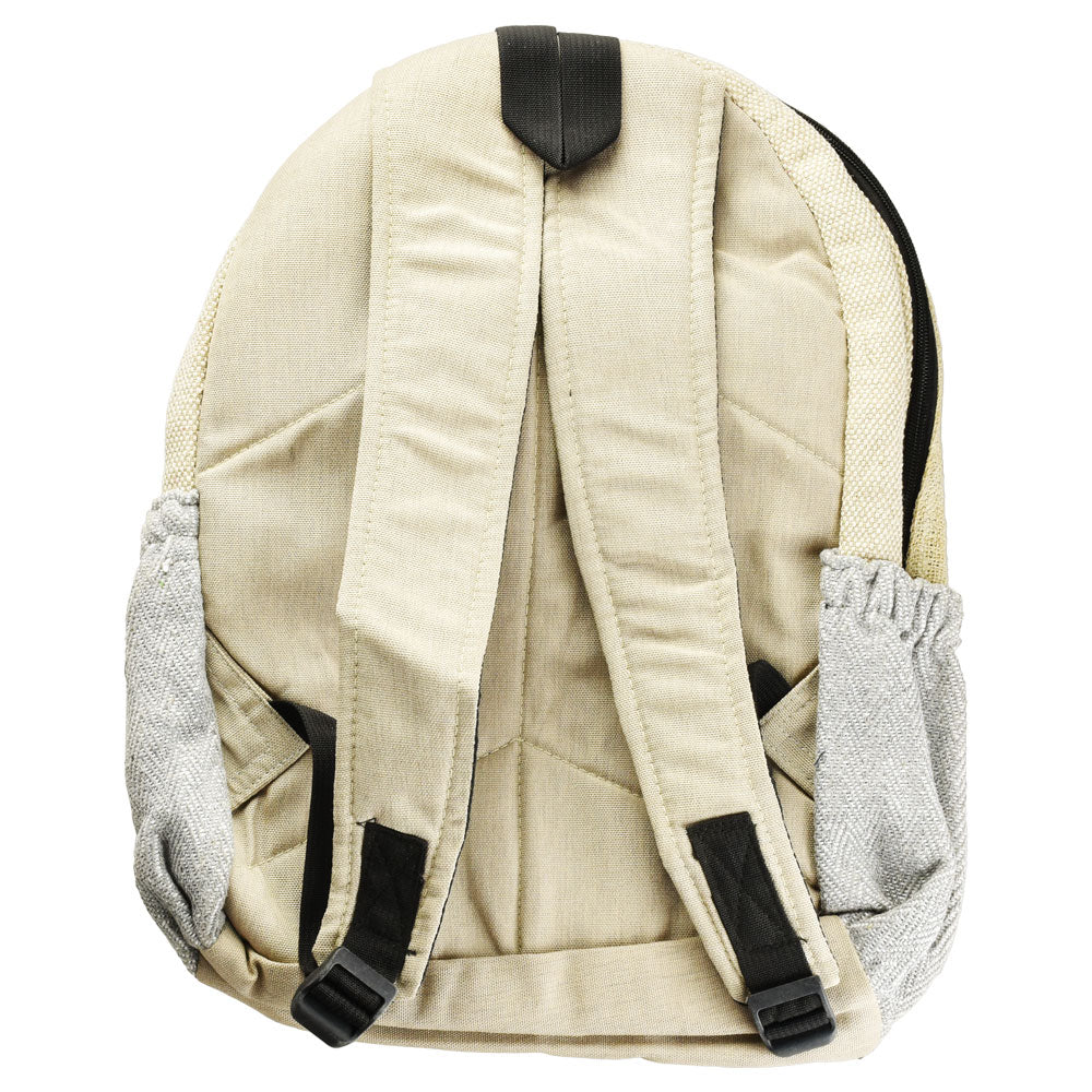 Himalaya Handmade Hemp Backpack - Big Green Leaf