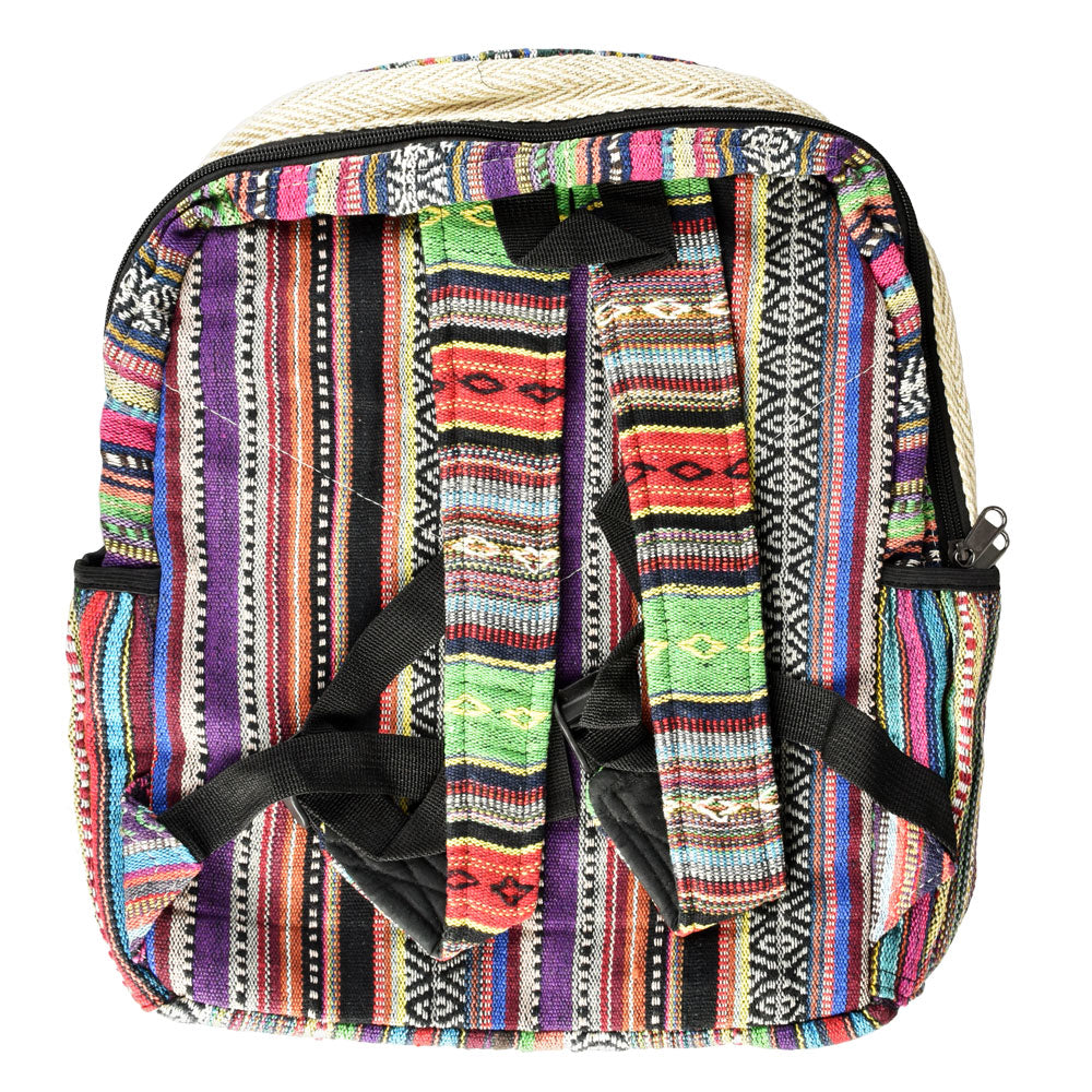 Himalaya Handmade Hemp Backpack - Funky Mushroom