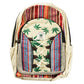 Himalaya Handmade Hemp Backpack - Green Leaf Print